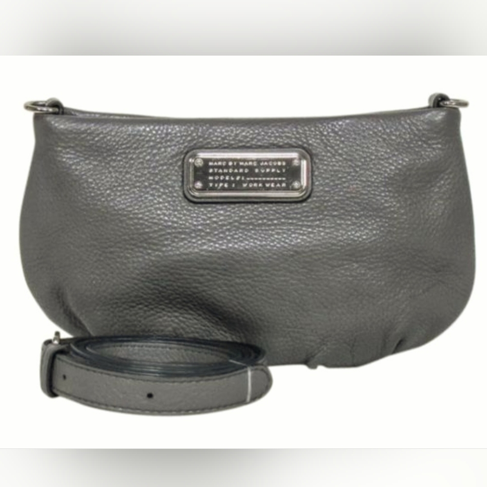 Marc by Marc Jacobs Percy Leather Crossbody Taupe - Gently Used like New